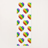 SlipperyJoe's trots hartvorm meerdere horizontaal Yogamat (Achterkant)