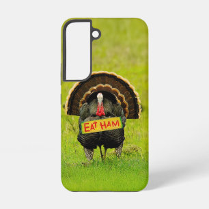 SlipperyJoe's trotse kalkoen eet ham rode lel hang Samsung Galaxy Hoesje