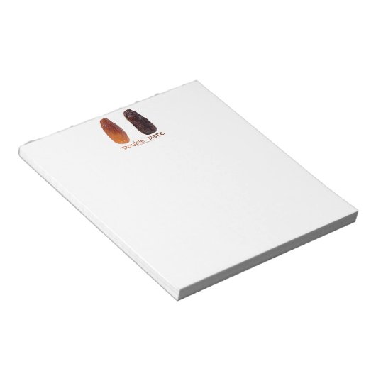 SlipperyJoe's twee dadels verschrompelde gerimpeld Notitieblok (Schuin)