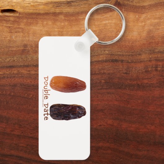 SlipperyJoe's twee dadels verschrompelde gerimpeld Sleutelhanger (Achterkant)