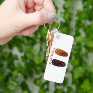 SlipperyJoe's twee dadels verschrompelde gerimpeld Sleutelhanger