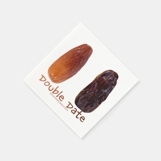 SlipperyJoe's twee Dates dubbeldate grappig Servet (Hoek)