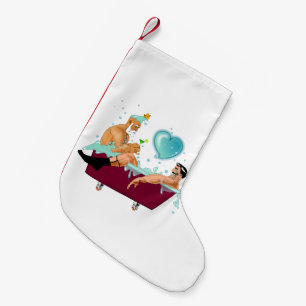 SlipperyJoe's twee homoseksuele mannen houden van Kleine Kerstsok