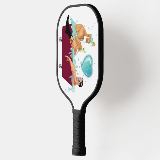 SlipperyJoe's twee homoseksuele mannen houden van  Pickleball Paddle (Links)