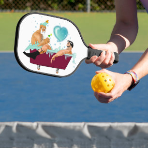 SlipperyJoe's twee homoseksuele mannen houden van Pickleball Paddle
