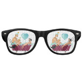 SlipperyJoe's twee homoseksuele mannen houden van  Retro Zonnebril (Voorkant)