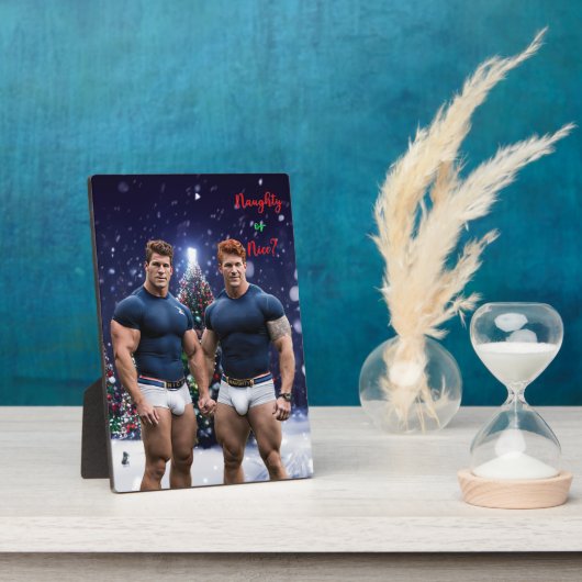 SlipperyJoe's versierde besneeuwde kerstboom Fotoplaat (Zijkant)