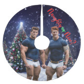 SlipperyJoe's versierde besneeuwde kerstboom Kerstboom Rok (Voorkant)