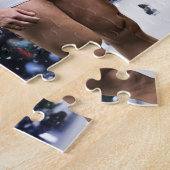 SlipperyJoe's versierde besneeuwde kerstboom Legpuzzel (Zijkant)