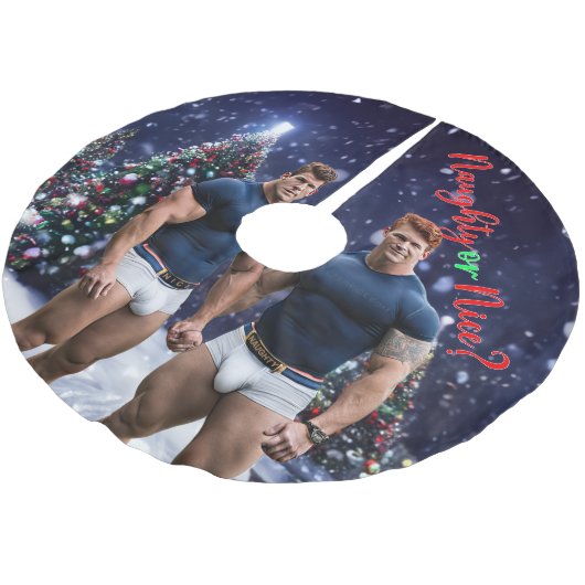 SlipperyJoe's versierde besneeuwde kerstboom Rok (Gekanteld)