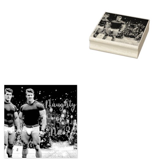 SlipperyJoe's versierde besneeuwde kerstboom Rubberstempel (Gestempeld)