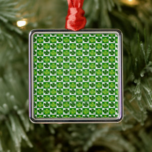 SlipperyJoe's vierbladige klaver op St. Patrick's  Metalen Ornament