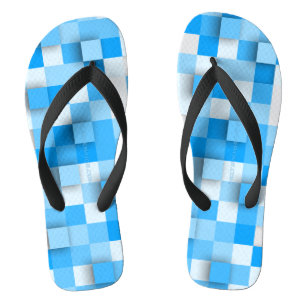SlipperyJoe's vierkanten kunstwerk mozaïek modern Teenslippers