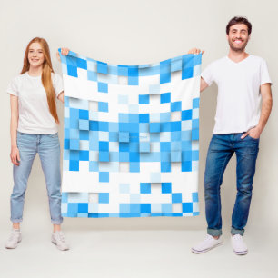 SlipperyJoe's vierkanten maken kunst mozaïek moder Fleece Deken