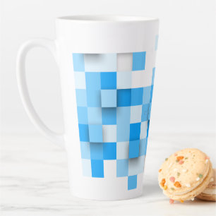 SlipperyJoe's vierkanten maken kunst mozaïek moder Latte Mok