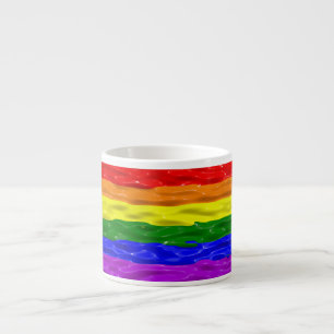 SlipperyJoe's vloeibare glans trots vlag rood oran Espresso Kop