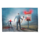 SlipperyJoe's vrolijke Halloween gloeiende ogen zo Kussensloop (Voorkant)