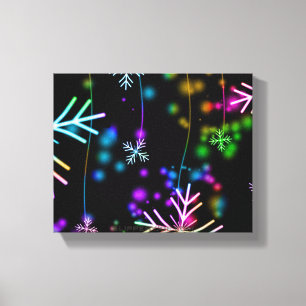 SlipperyJoe's vrolijke levendige kerstsfeer  Canvas Afdruk
