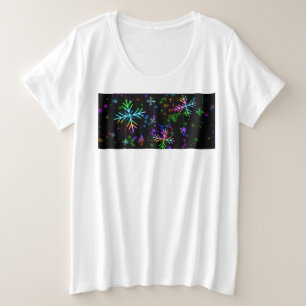 SlipperyJoe's vrolijke levendige kerstsfeer Grote Maat T-shirt