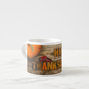SlipperyJoe's warme herfstthema Thanksgiving goude Espresso Kop