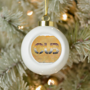 SlipperyJoe's welp beer cultureel gewortelde LGBTQ Keramische Bal Ornament