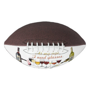 SlipperyJoe's wijn drinkglas ondeugende grap rood American Football
