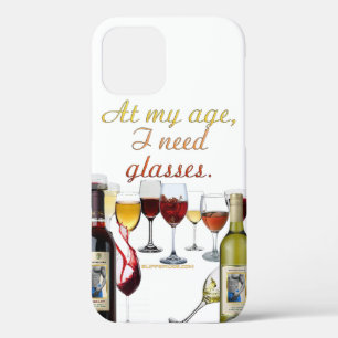 SlipperyJoe's wijn drinkglas ondeugende grap rood iPhone 12 Pro Hoesje