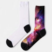 SlipperyJoe's wolkenkunst abstract levendig surre Sokken (Links)