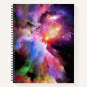 SlipperyJoe's wolkenkunst abstract levendig surreë Notitieboek (Voorkant)