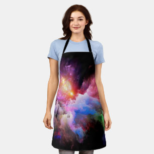 SlipperyJoe's wolkenkunstwerk abstract levendig su Schort