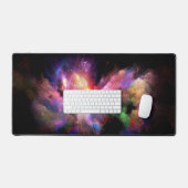 SlipperyJoe's wolkenkunstwerk abstracte levendige  Bureaumat (Keyboard & Muis)