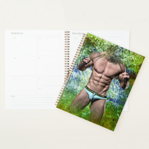 SlipperyJoe's zeer gespierde volwassen man zonder Planner