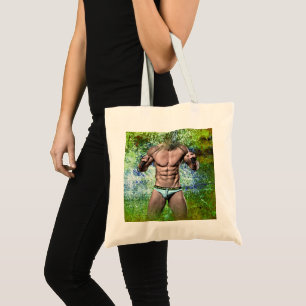 SlipperyJoe's zeer gespierde volwassen man zonder Tote Bag