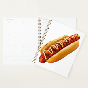 SlipperyJoe's zomer BBQ sfeer hotdog genesteld zac Planner