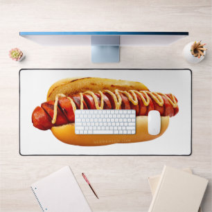 SlipperyJoe's zomerse BBQ-sfeer hotdog genesteld z Bureaumat