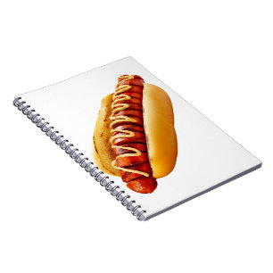 SlipperyJoe's zomerse BBQ-sfeer hotdog genesteld z Notitieboek