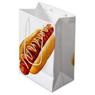 SlipperyJoe's zomerse BBQ-vibe hotdog in een zacht Medium Cadeauzakje