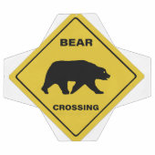 SlipperySignal de passage de l'ours de Joe silhoue (Plat)