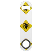 SlipperySignal de passage de l'ours de Joe silhoue (Dos)