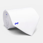 Slips - Blåvitt Stropdas (Opgerold)