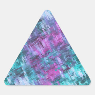 slipstream digihatch - turquoise en paars : driehoek sticker