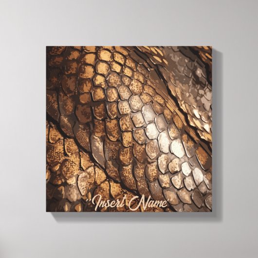 Slithering Chic Canvas Afdruk (Voorkant)