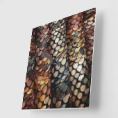 Slithering Chic Vierkante Klok (Hoek)