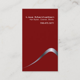 Sliver Sophisticated Business Card-sjabloon Visitekaartje