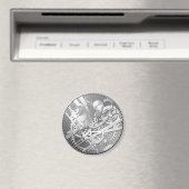 Sliver steampunk horlogeversnellers magneet (Insitu (Vaatwasser))