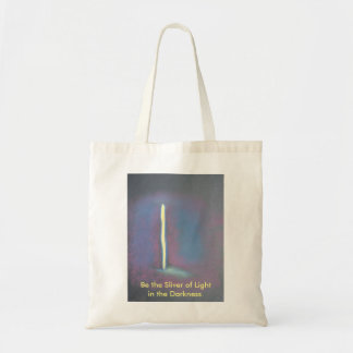 Sliver van lichte canvas tas