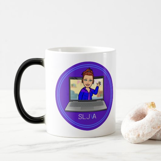 SLJ-VA Cartoon Logo Magische Mok (Met donut)