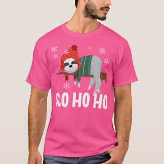 Slo Ho Ho Sloth Kerstmis T-shirt