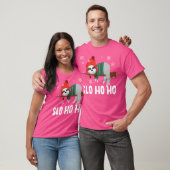 Slo Ho Ho Sloth Kerstmis T-shirt (Unisex)