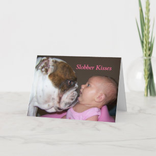 Slobber kussen Valentijnsdag kaart Help Rescue